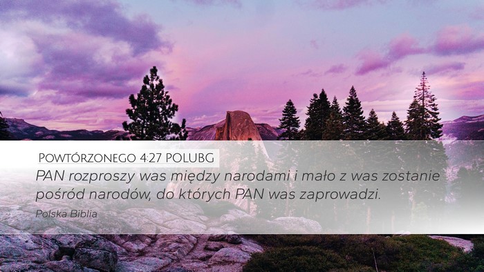 Powtórzonego 4:27 POLUBG Bible Verse Image