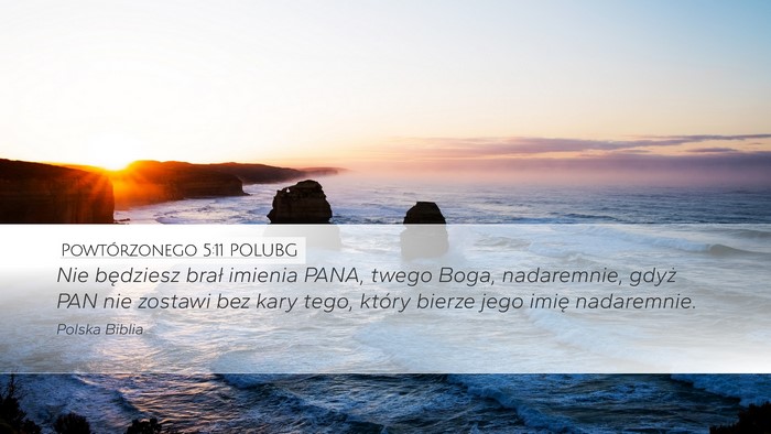 Powtórzonego 5:11 POLUBG Bible Verse Image