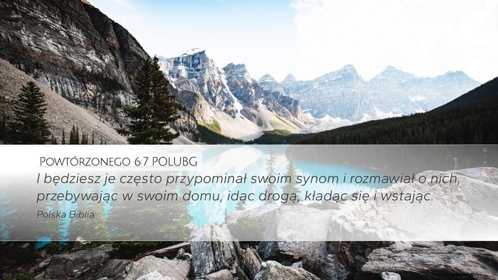 Powtórzonego 6:7 POLUBG Bible Verse Image