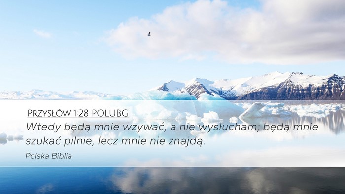 Przysłów 1:28 POLUBG Bible Verse Image