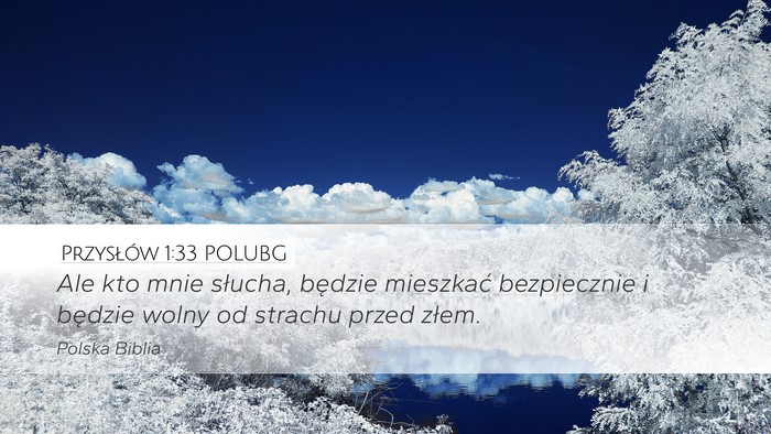 Przysłów 1:33 POLUBG Bible Verse Image