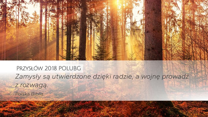 Przysłów 20:18 POLUBG Bible Verse Image