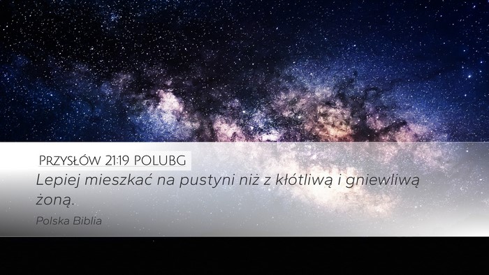 Przysłów 21:19 POLUBG Bible Verse Image