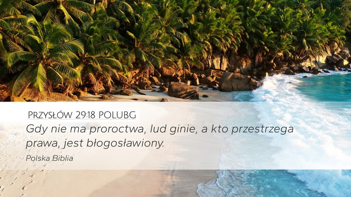 Przysłów 29:18 POLUBG Bible Verse Image
