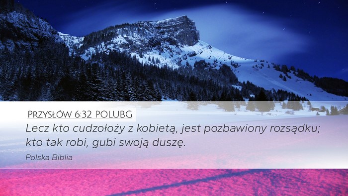 Przysłów 6:32 POLUBG Bible Verse Image