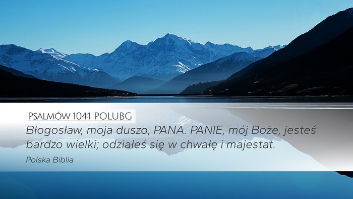 Psalmów 104:1 POLUBG Bible Verse Image