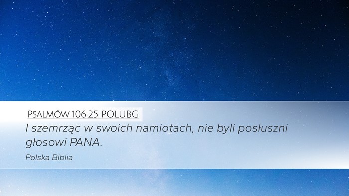 Psalmów 106:25 POLUBG Bible Verse Image