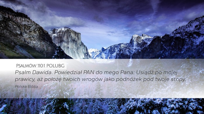 Psalmów 110:1 POLUBG Bible Verse Image