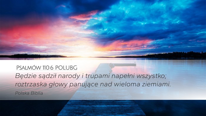 Psalmów 110:6 POLUBG Bible Verse Image