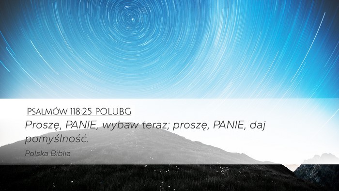 Psalmów 118:25 POLUBG Bible Verse Image