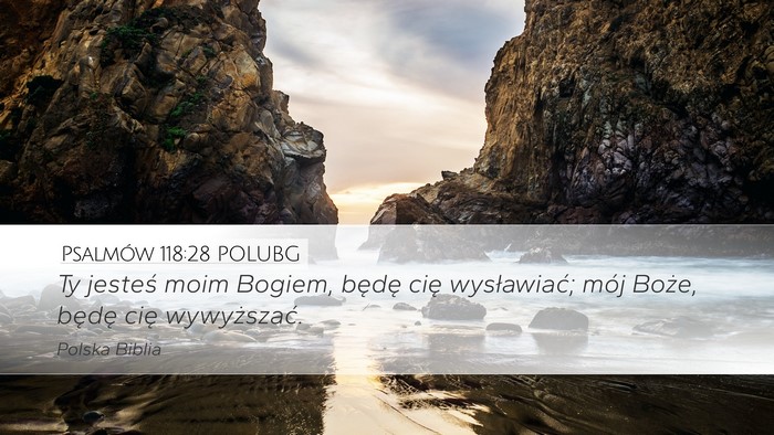 Psalmów 118:28 POLUBG Bible Verse Image