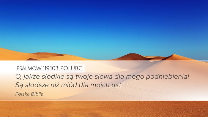 Psalmów 119:103 POLUBG Bible Verse Image