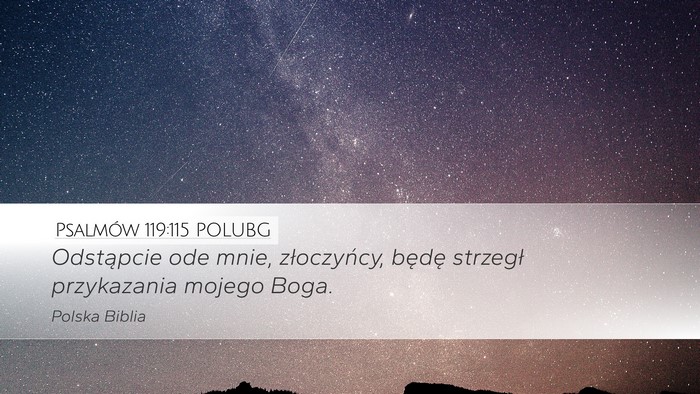 Psalmów 119:115 POLUBG Bible Verse Image