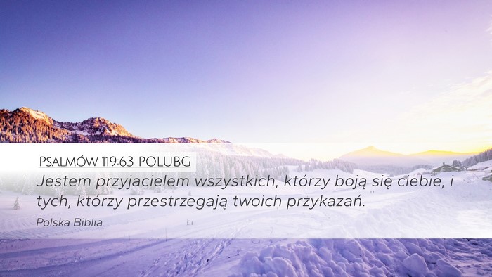 Psalmów 119:63 POLUBG Bible Verse Image