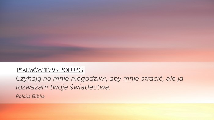 Psalmów 119:95 POLUBG Bible Verse Image