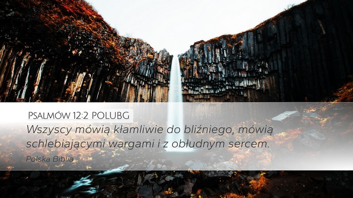 Psalmów 12:2 POLUBG Bible Verse Image