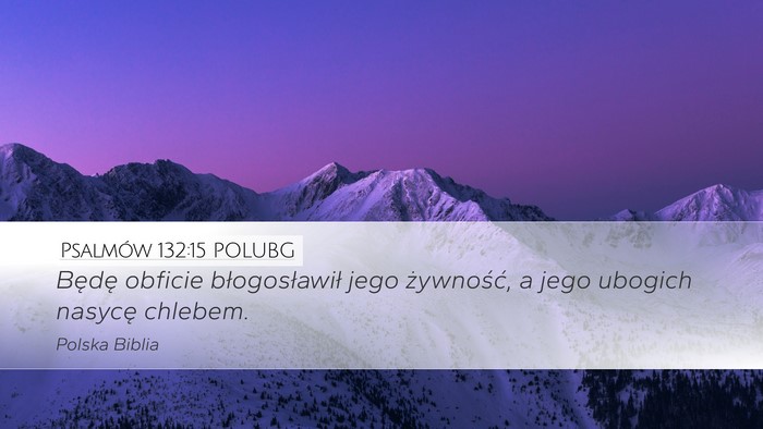 Psalmów 132:15 POLUBG Bible Verse Image