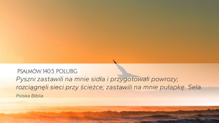 Psalmów 140:5 POLUBG Bible Verse Image