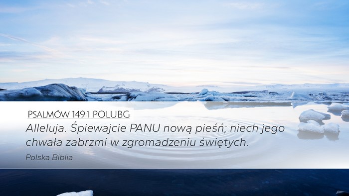 Psalmów 149:1 POLUBG Bible Verse Image