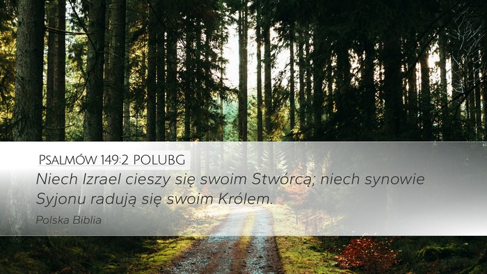 Psalmów 149:2 POLUBG Bible Verse Image