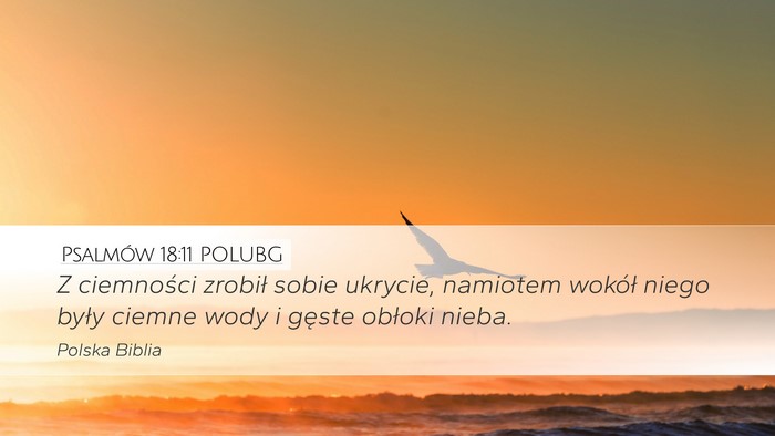 Psalmów 18:11 POLUBG Bible Verse Image