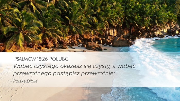 Psalmów 18:26 POLUBG Bible Verse Image