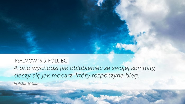 Psalmów 19:5 POLUBG Bible Verse Image