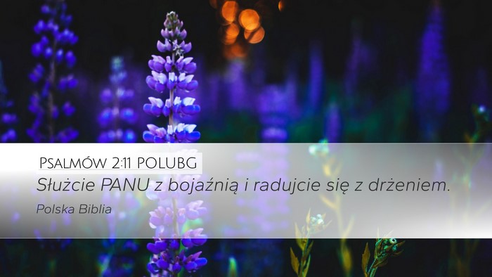 Psalmów 2:11 POLUBG Bible Verse Image