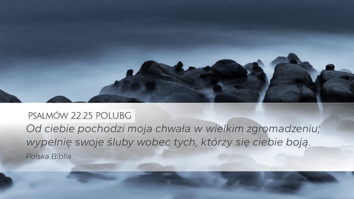 Psalmów 22:25 POLUBG Bible Verse Image
