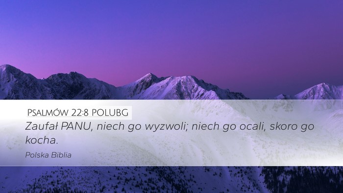 Psalmów 22:8 POLUBG Bible Verse Image