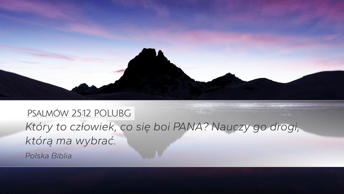 Psalmów 25:12 POLUBG Bible Verse Image