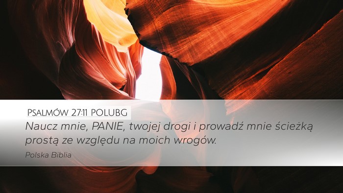 Psalmów 27:11 POLUBG Bible Verse Image