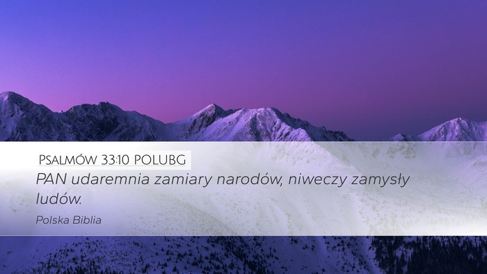 Psalmów 33:10 POLUBG Bible Verse Image