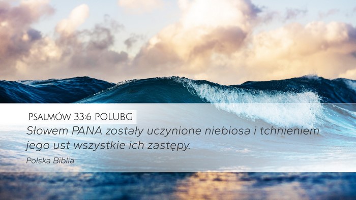 Psalmów 33:6 POLUBG Bible Verse Image