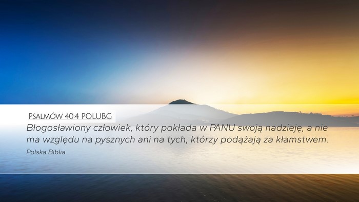 Psalmów 40:4 POLUBG Bible Verse Image