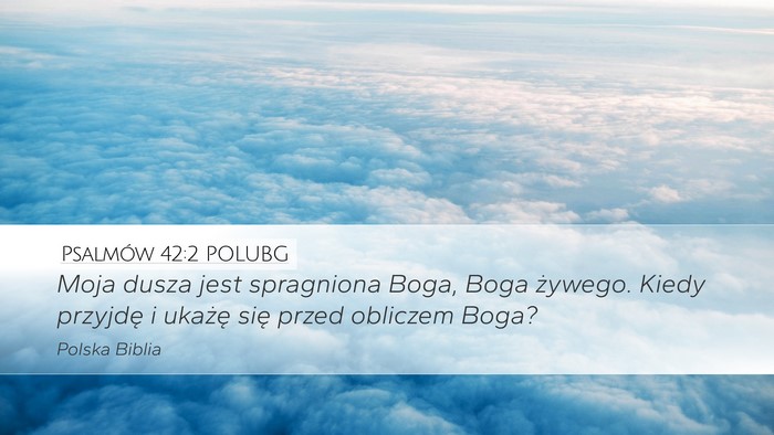 Psalmów 42:2 POLUBG Bible Verse Image