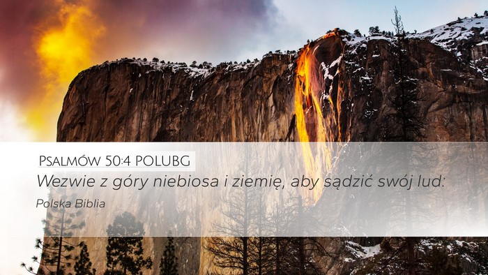 Psalmów 50:4 POLUBG Bible Verse Image