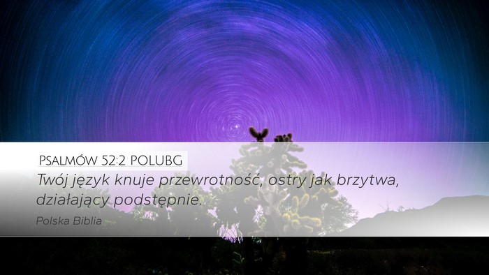 Psalmów 52:2 POLUBG Bible Verse Image