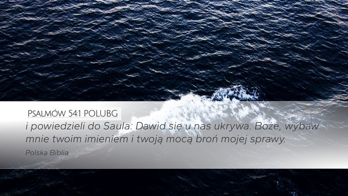 Psalmów 54:1 POLUBG Bible Verse Image
