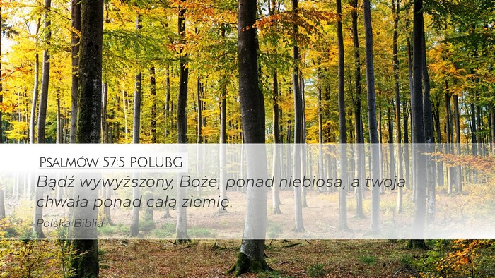 Psalmów 57:5 POLUBG Bible Verse Image