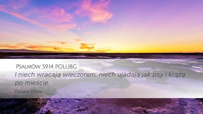 Psalmów 59:14 POLUBG Bible Verse Image