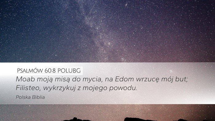Psalmów 60:8 POLUBG Bible Verse Image