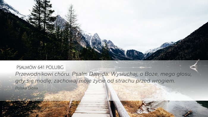 Psalmów 64:1 POLUBG Bible Verse Image
