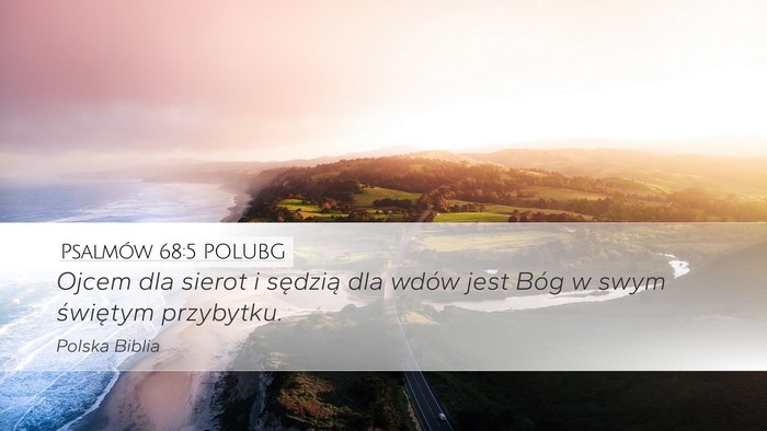 Psalmów 68:5 POLUBG Bible Verse Image
