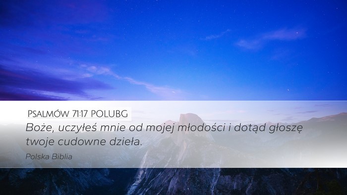 Psalmów 71:17 POLUBG Bible Verse Image