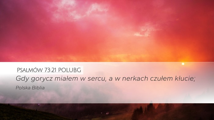 Psalmów 73:21 POLUBG Bible Verse Image