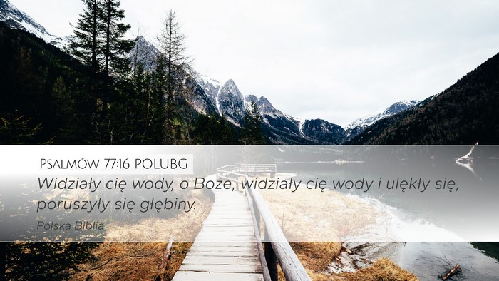 Psalmów 77:16 POLUBG Bible Verse Image