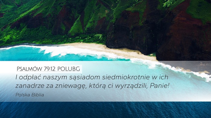 Psalmów 79:12 POLUBG Bible Verse Image
