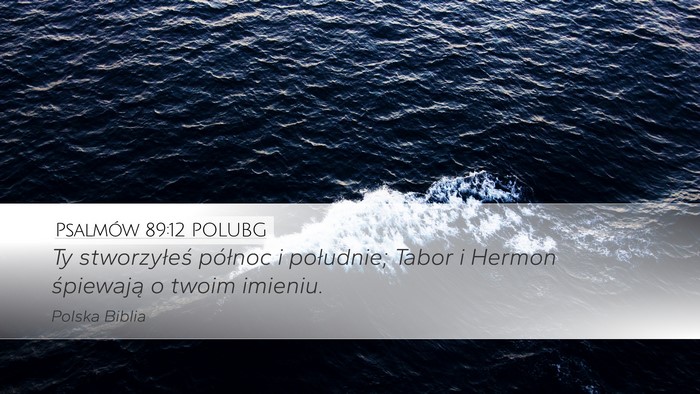 Psalmów 89:12 POLUBG Bible Verse Image