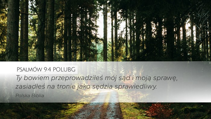 Psalmów 9:4 POLUBG Bible Verse Image